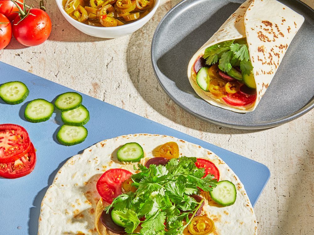 NextImg:10-minute hummus and vegetable wraps can cure what hangers you