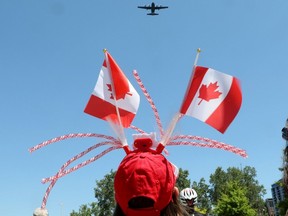 The mass flypast of RCAF aircraft of the past, present and future was popular during the Canada Day festivities held in Ottawa, July 01, 2024.