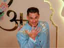 Hollywood actor John Cena poses as he arrives to attend the wedding ceremony of billionaire Mukesh Ambani's son Anant Ambani and fiancee Radhika Merchant in Mumbai on July 12, 2024.