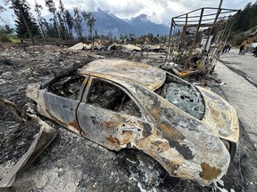 Jasper wildfire destruction.
