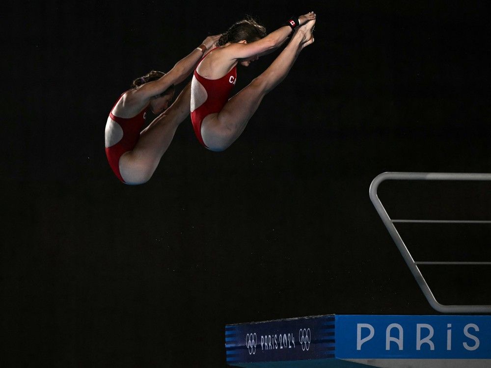 NextImg:Canada finishes just off Olympic podium in women's synchronized 10m platform diving