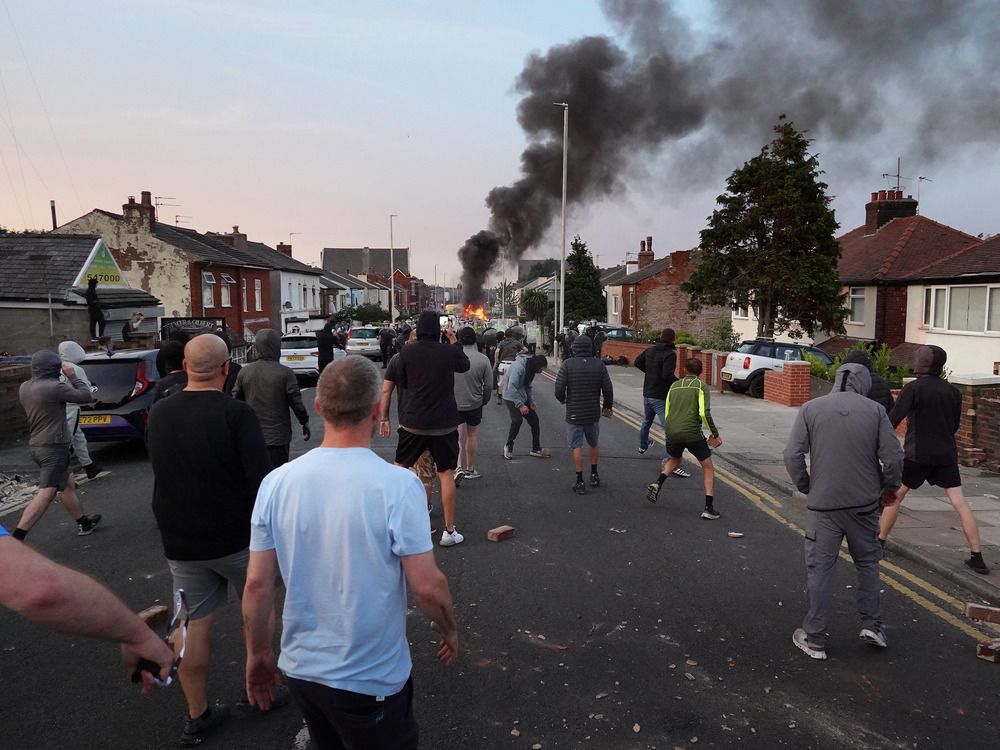 NextImg:British PM says far right 'hijacked' town’s grief after children killed