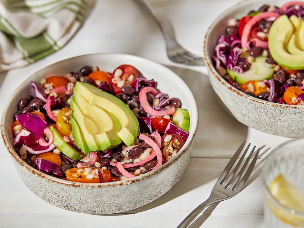 NextImg:Barley gets a summer look in this vegetable-loaded black bean salad