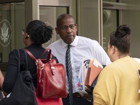 FILE - CEO and co-founder of Ozy Media Carlos Watson arrives at Brooklyn Federal Court, June 7, 2024 in New York. Watson began testifying trial in the federal criminal trial surrounding the collapse of his Ozy Media.