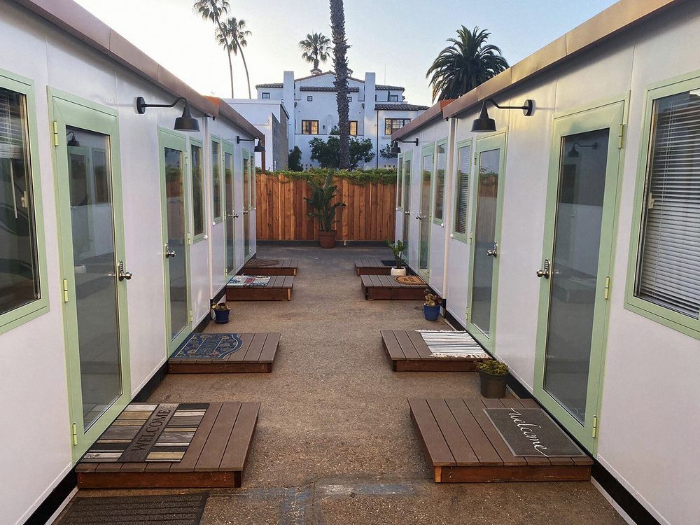 NextImg:Tiny homes, built largely with philanthropic support, offer more patch than solution to homelessness