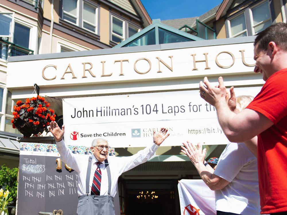 NextImg:B.C. war veteran John Hillman, dead at 105, raised thousands for children's charity