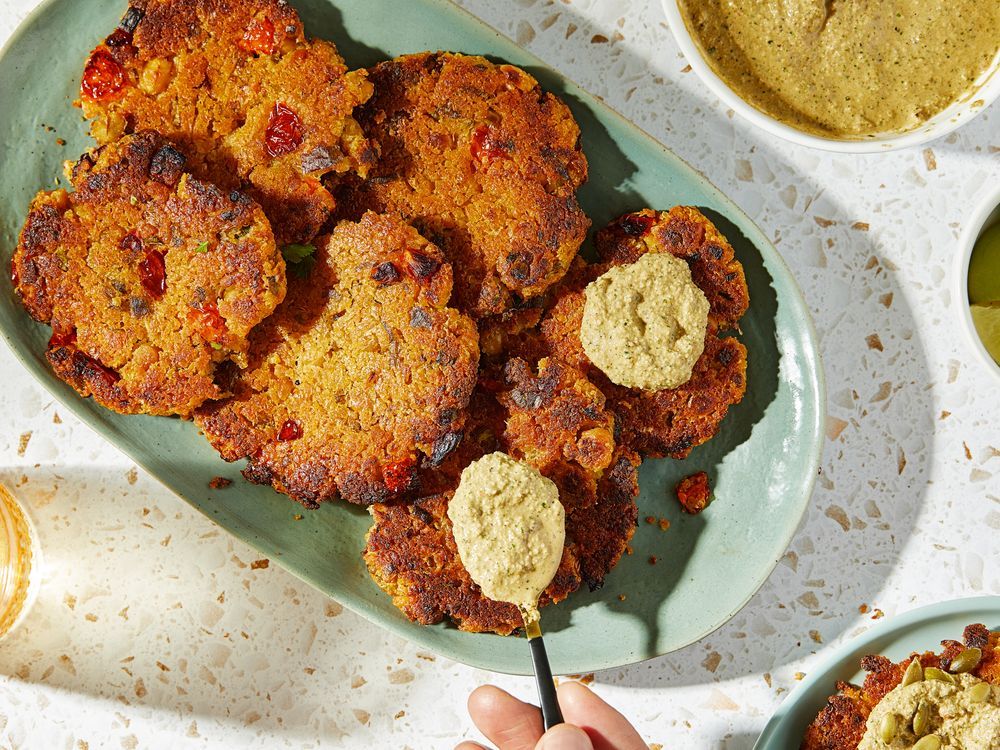 NextImg:Chickpea quinoa cakes are like a grain salad in crispy-patty form