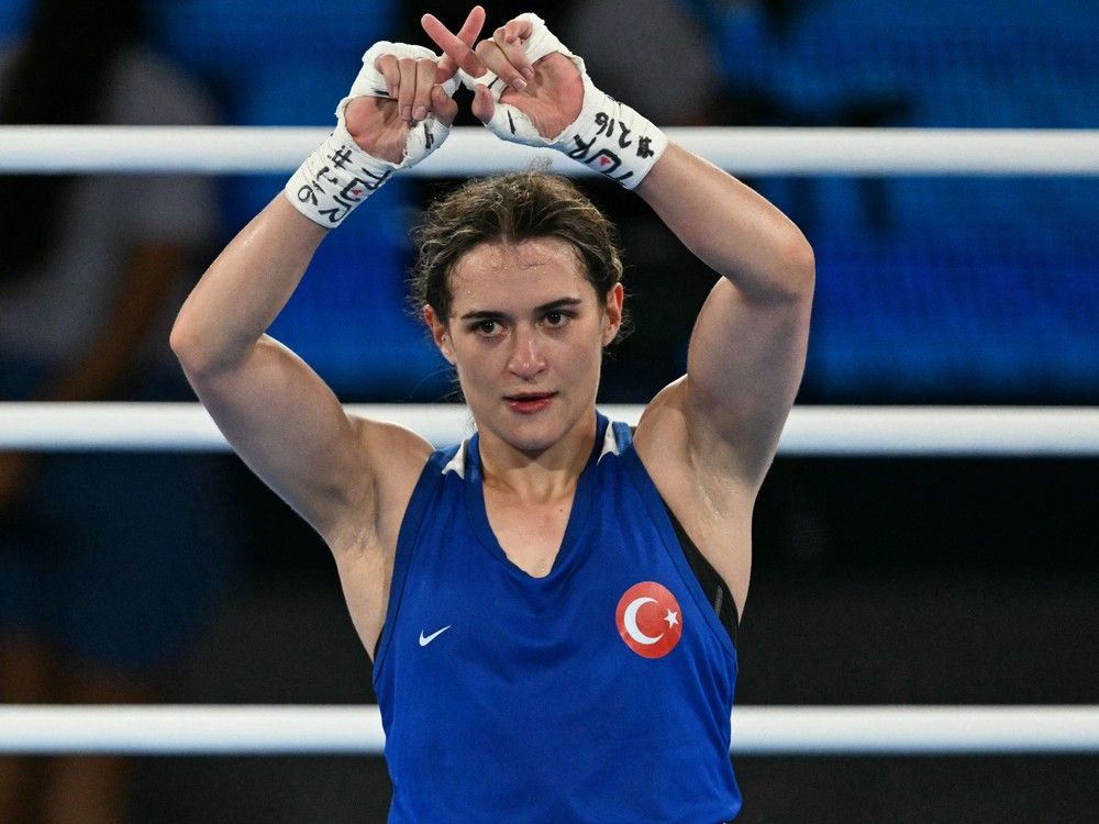 NextImg:Turkish boxer makes 'X' gesture after defeat as Lin Yu-ting makes it to gold-medal bout