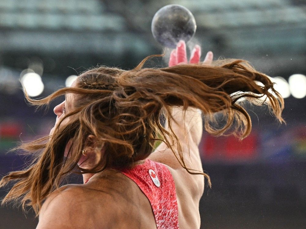 NextImg:Sarah Mitton puts on a brave face after Olympic shot put struggles: 'I've trained three years for today'