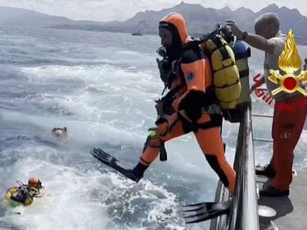 NextImg:Luxury yacht that sank off Sicily was carrying people celebrating tech magnate’s acquittal
