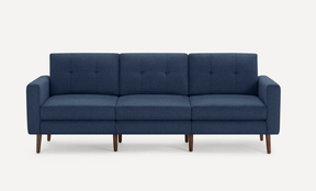 Burrow Block Nomad Sofa in navy blue fabric