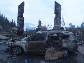 View of the burnt-out town of Jasper.