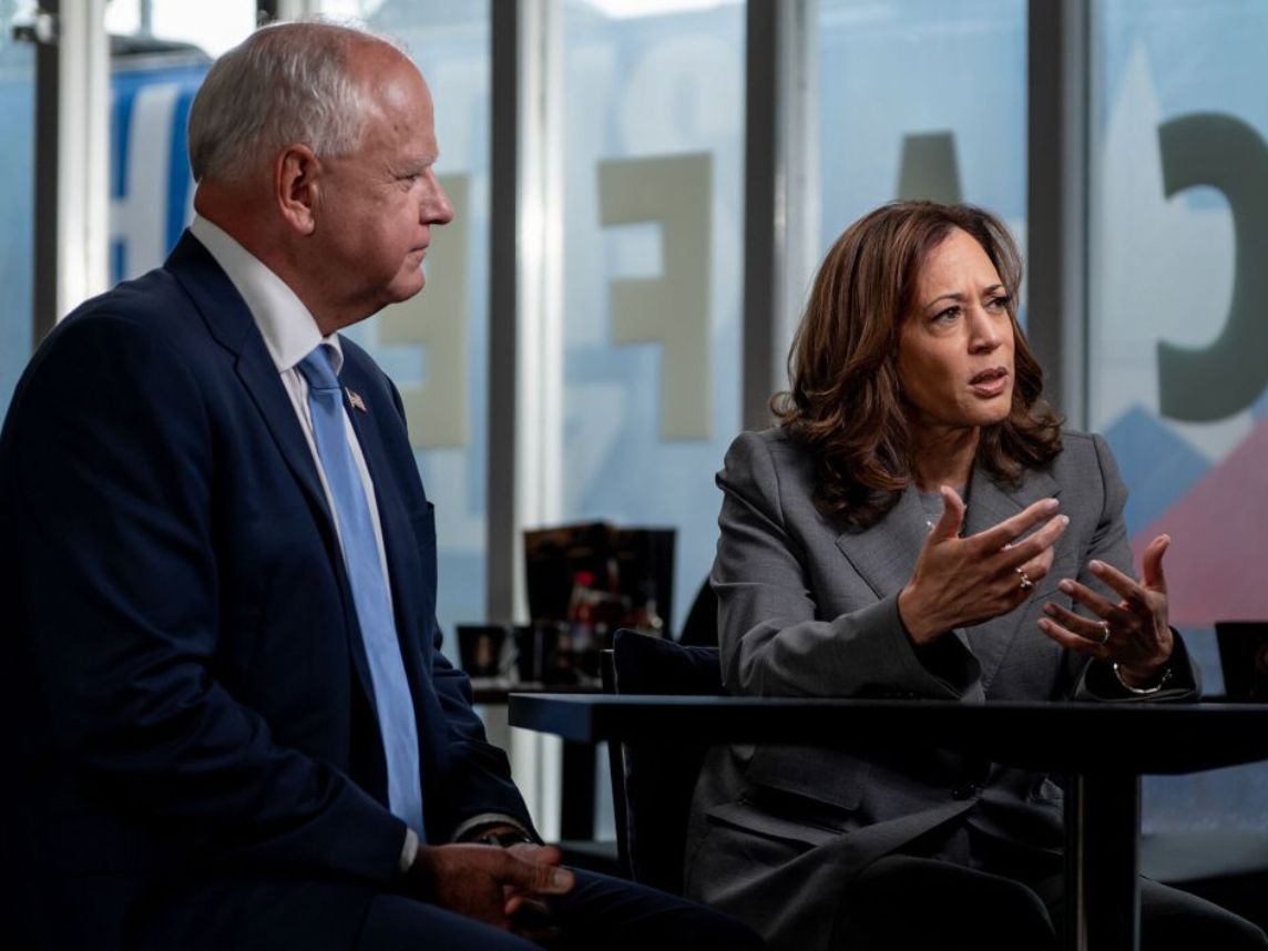 NextImg:Kamala Harris says economy would be day one focus as president, in first interview of campaign