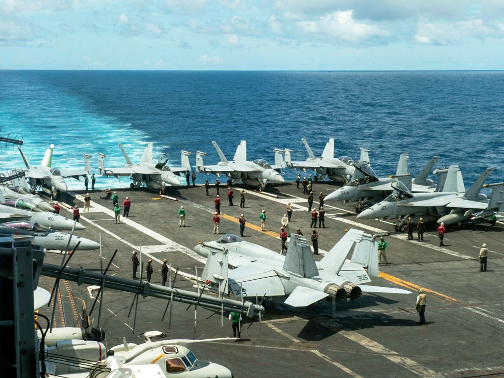 NextImg:U.S. sends dozen fighter jets to Middle East base to help protect Israel