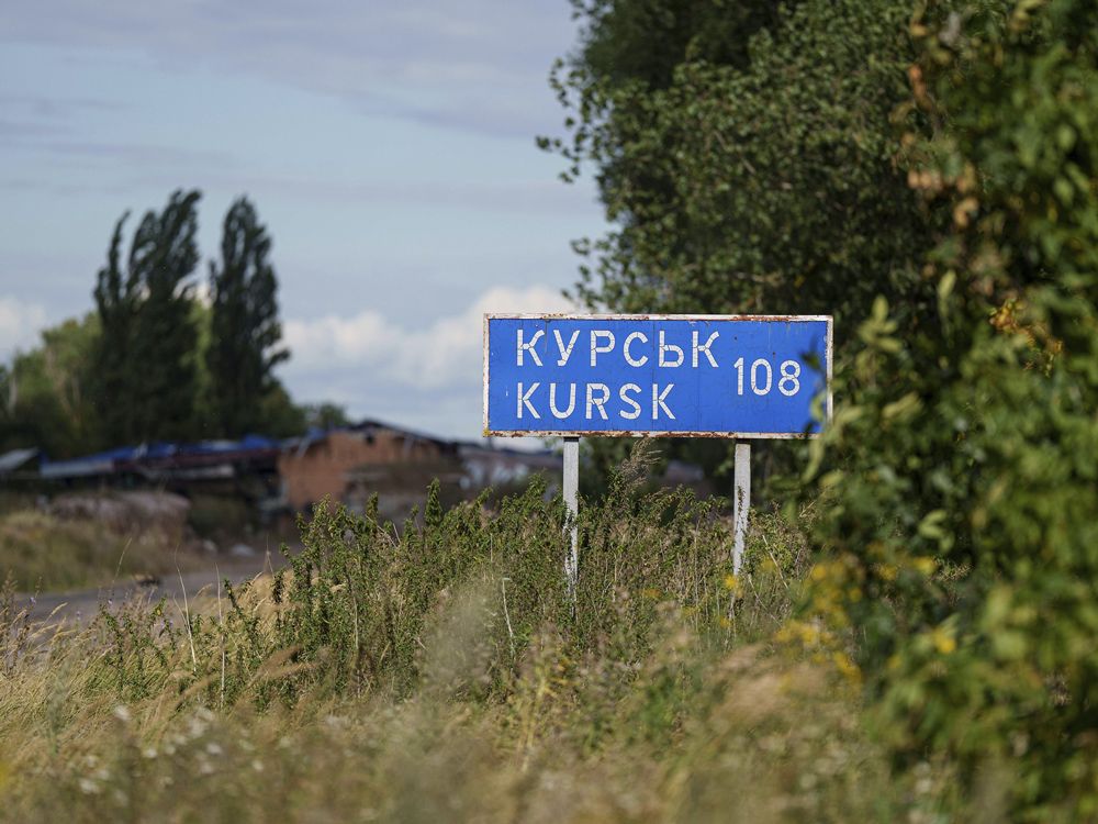 Kursk road sign.