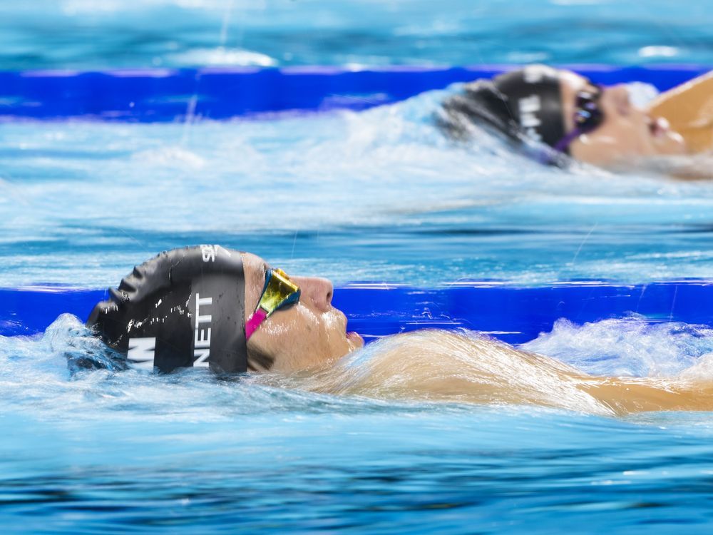 NextImg:Paralympic silver medals for Canadian swimmers Nicholas Bennett, Tess Routliffe in Paris
