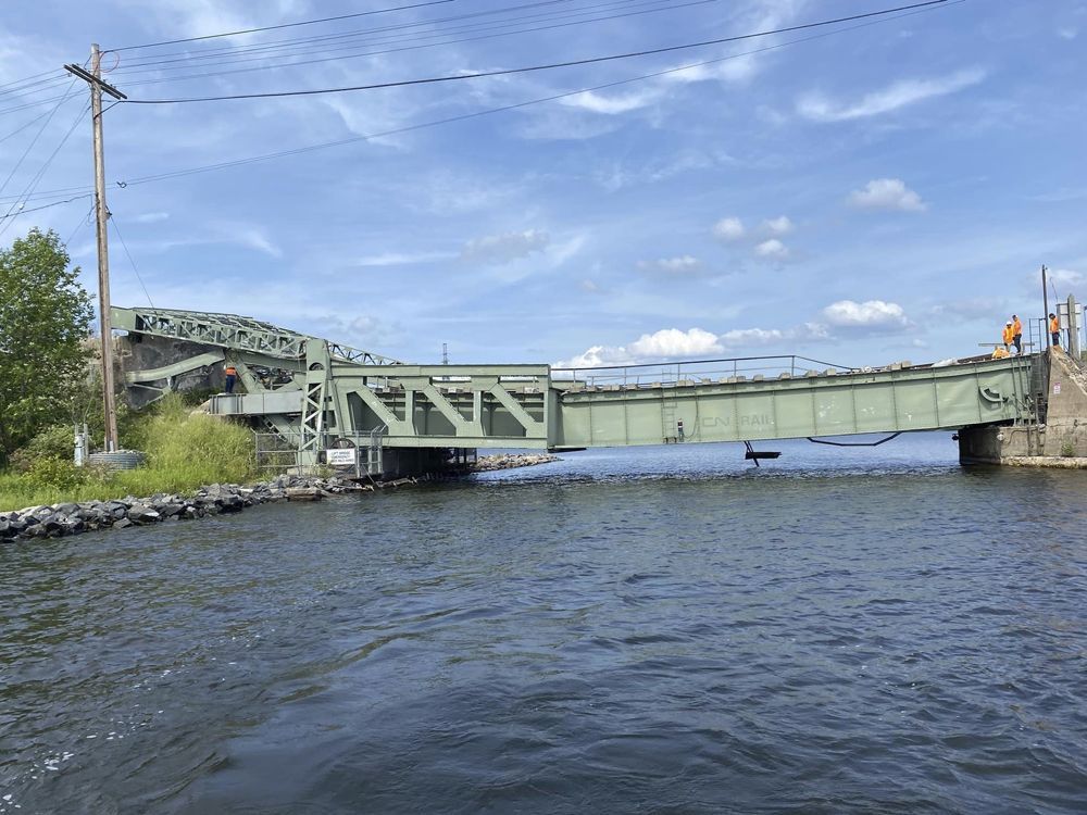 NextImg:Century-old rail bridge collapses on U.S.-Canada border