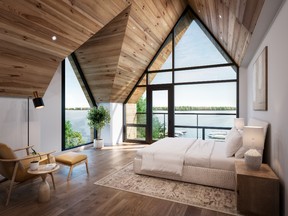 All units are three or four bedrooms and have cathedral ceilings in the primary bedrooms, plus lockable closets for owners and guests.