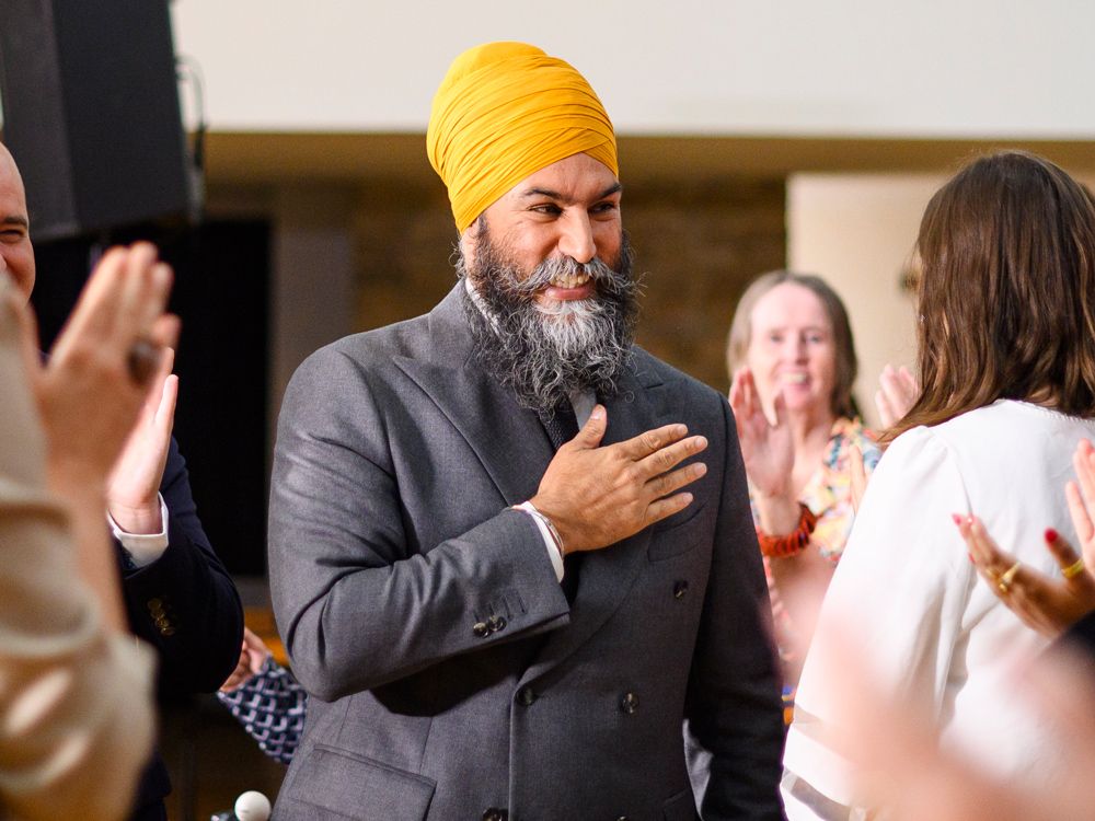 Federal NDP leader Jagmeet Singh leaves after speaking to reporters about him tearing up the supply and confidence agreement with the Liberal government, Thursday, Sept. 5, 2024.