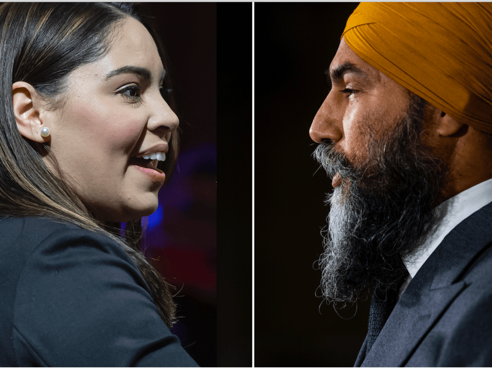 NextImg:Jagmeet Singh spars with Pierre Poilievre's wife on social media