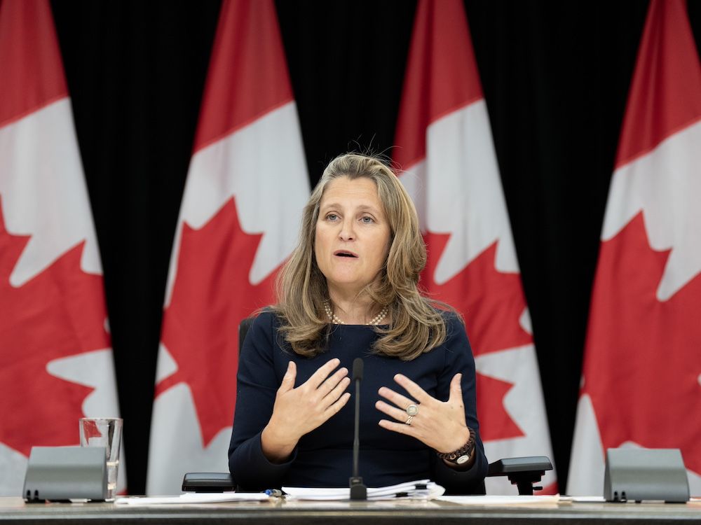 NextImg:Finance Minister Chrystia Freeland resigns ahead of economic update