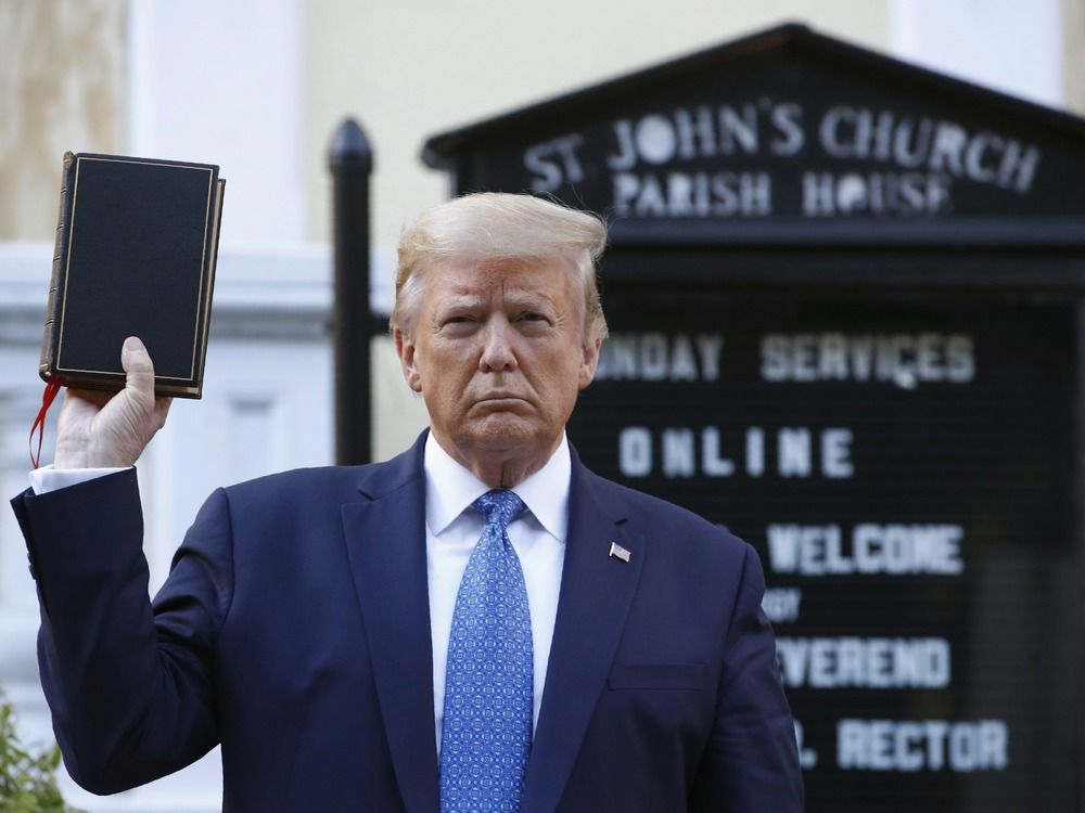 NextImg:Trump's 'God Bless the USA' Bibles are made in China, a country he often denounces