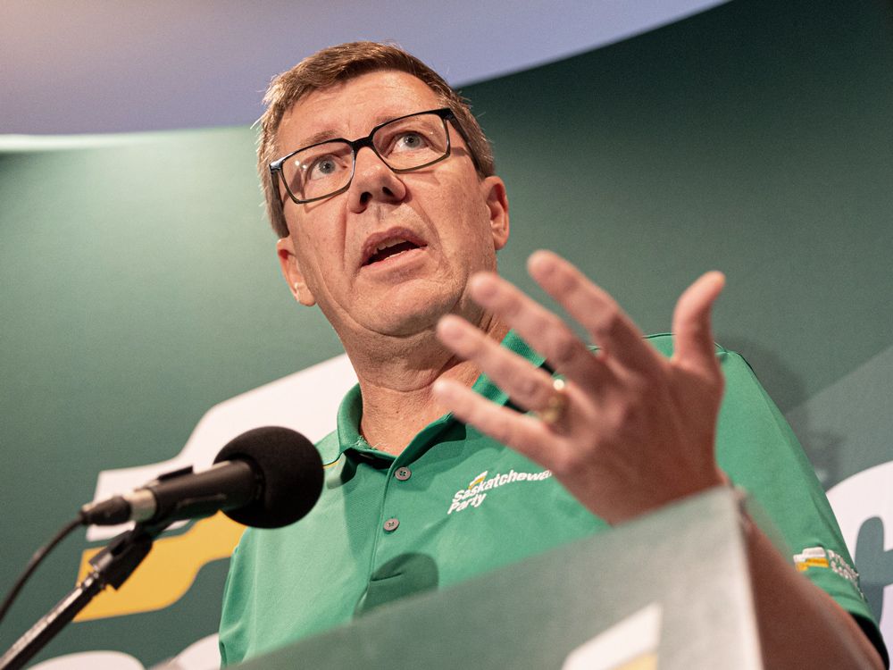 NextImg:Days away from provincial election, Scott Moe takes aim at Saskatchewan NDP's past record
