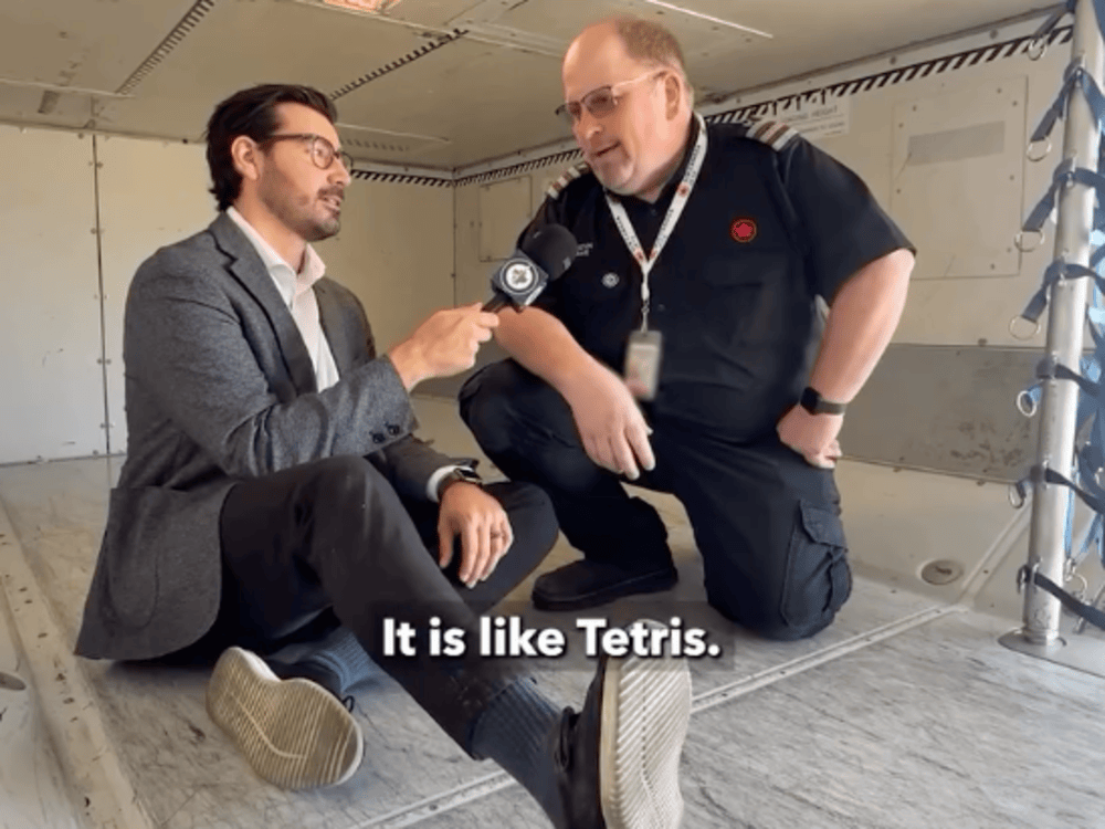 NextImg:Video shows 'what an NHL team brings with them' in an Air Canada Jetz aircraft