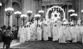 Jewish girls at a bat mitzvah in Egypt.