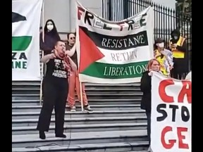 Vancouver protest.