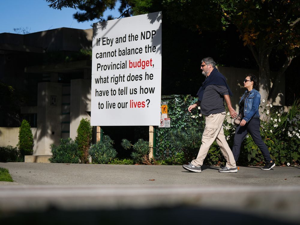 NextImg:B.C. billionaire posts third sign criticizing NDP ahead of election