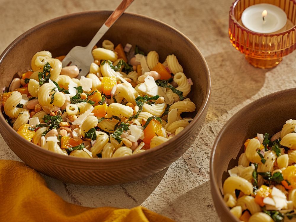 NextImg:Beans and squash make this pasta salad fit for fall