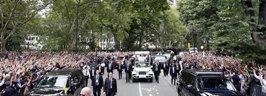 Pope Francis, in Central Park, New York City, in September 2015.