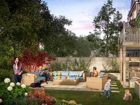 All units have private backyards and garages for up to two vehicles.