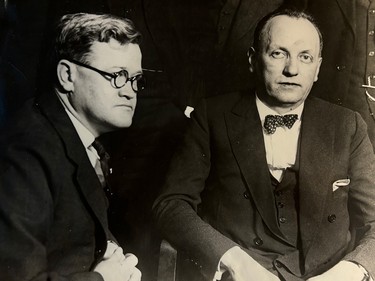 Leo Koretz with Robert Crowe.