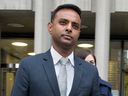 Sugan Kayilasanathan outside a Toronto courthouse on April 14, 2014.