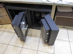 An open safe at Paragon