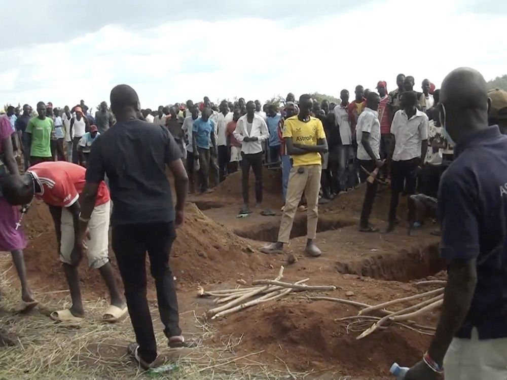 NextImg:14 people killed when lightning hits a church in a remote refugee camp in Uganda