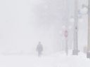 Thousands are without power in parts of Ontario hit hard by a blast of winter weather that has delivered gusty winds and heavy snow, with more to come. A snow squall blows through Ottawa, Tuesday, Feb. 21, 2023.
