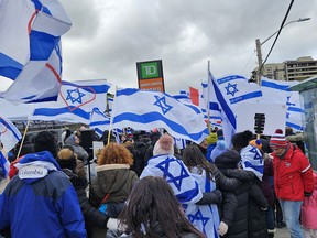 Israeli flags