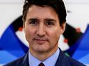 Prime Minister Justin Trudeau participates in a ceremony as Dominic LeBlanc, not shown, is sworn in as Finance Minister, at Rideau Hall in Ottawa, Monday, Dec. 16, 2024.