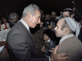 Anatoly Sharansky and Shimon Perez