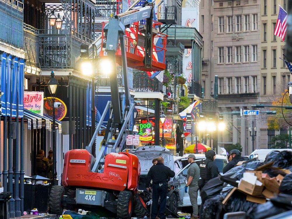 Vehicle rams New Year’s revelers in New Orleans, killing 10: ‘A body came flying at me’