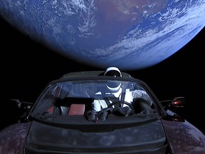 Tesla car mistaken for asteroid as Starlink satellite lights up sky Tesla car mistaken for asteroid as Starlink satellite lights up sky