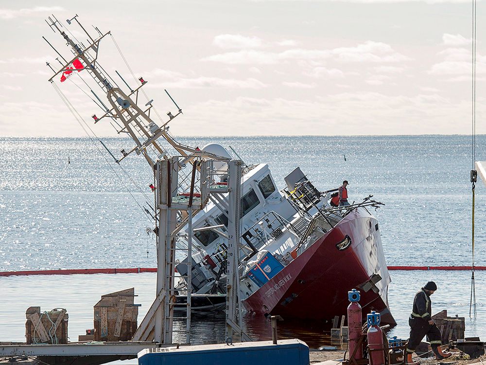 NextImg:Ottawa to spend $400K to scrap Canadian Coast Guard ship destroyed by vandals six years ago
