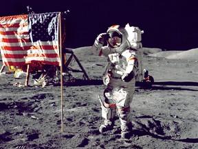 Cernan on moon