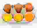 Variations in egg yolk colour are the product of a hen's diet.