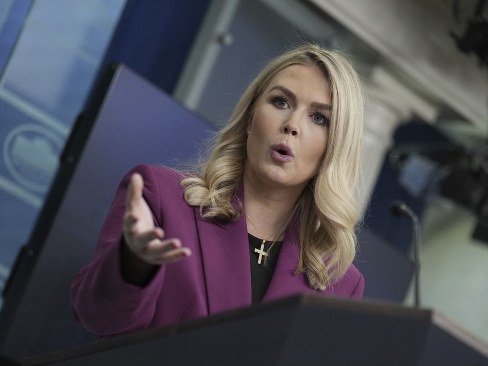 NextImg:Karoline Leavitt, youngest White House press secretary, makes her debut