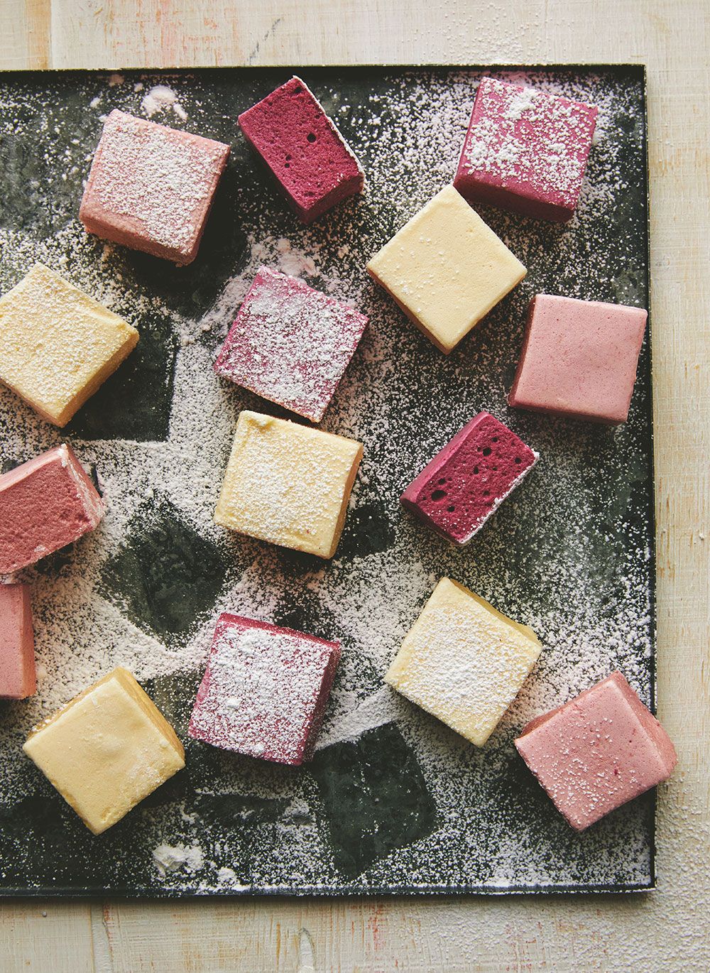  While simple, “there’s a lot going on in a marshmallow,” says Nicola Lamb. “You have to aerate your egg whites, use gelatin and make a sugar syrup, which sounds kind of scary. But it’s making a marshmallow, which is quite silly.”
