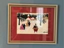 One of three Christmas cards painted by the late Nova Scotia folk artist Maud Lewis, which were stolen from a Halifax home.